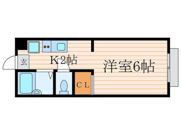 ハイツ千代の物件間取画像